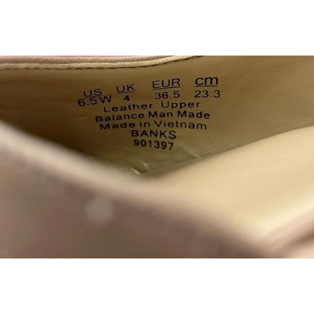 Naturalizer Womens Banks Nude Beige Slingback Strap Flats Size 6.5W New